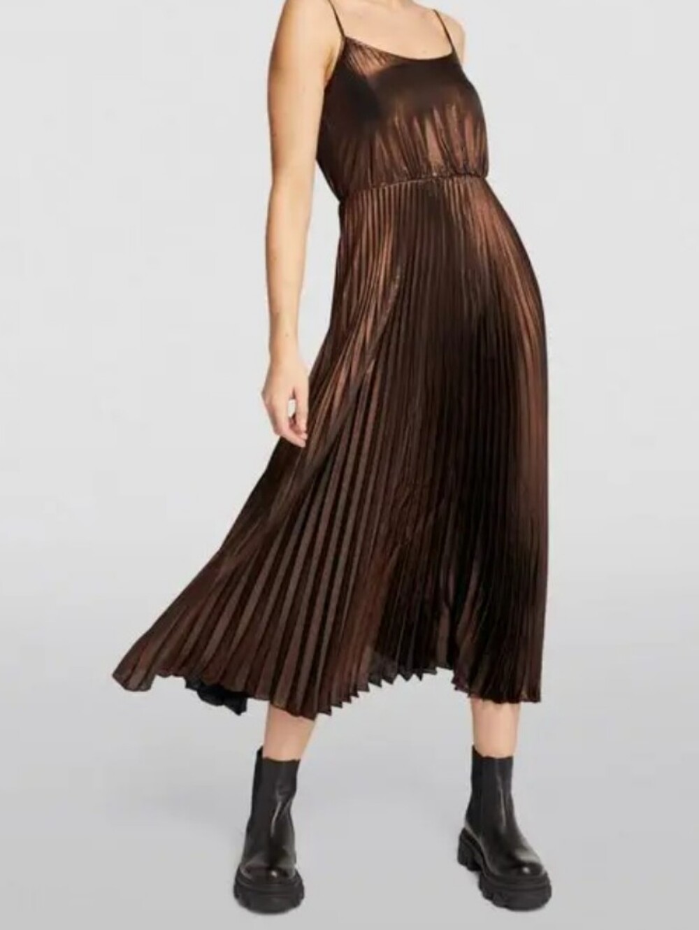 ALLSAINTS Jaclyn Shine Dress Size M